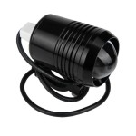 Led projector, 2400 LM ( lumens ) 10 W, with magnifying glass and strobe, waterproof, black color